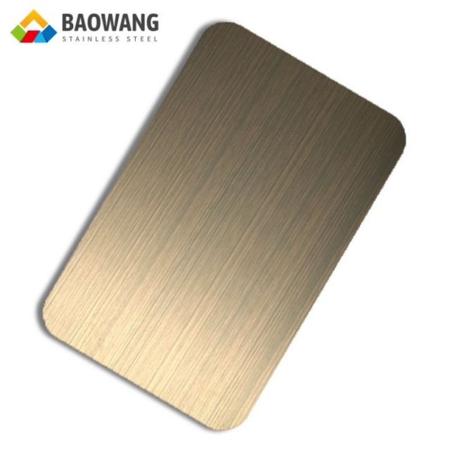 Wall Decorative Gold Color Coated Steel Plate