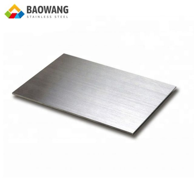 4x4 Hairline Finish Thin Stainless Steel Sheet